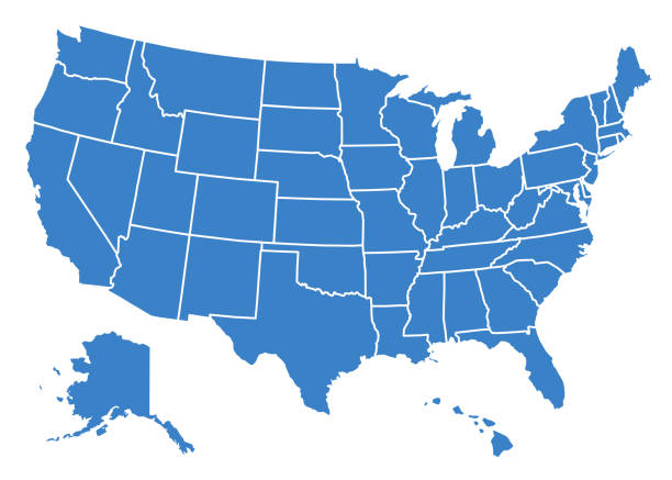 USA territory coverage map